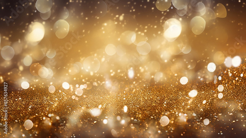 gold glitter bokeh background