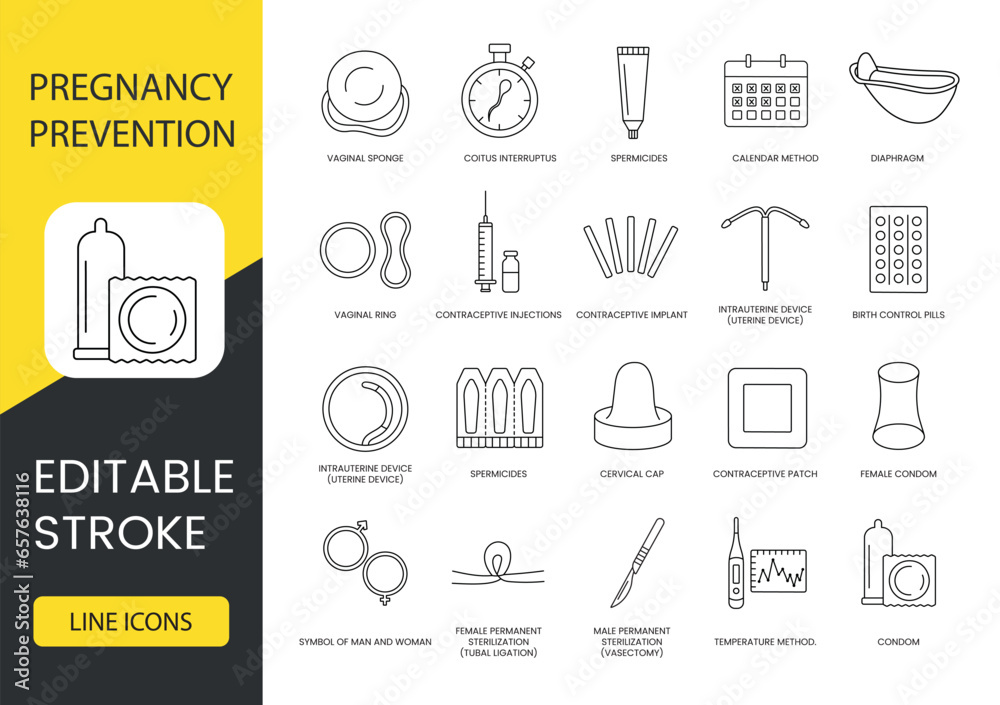 Contraception Sticker Explore our icons for contraception and fertility treatment, covering ...
