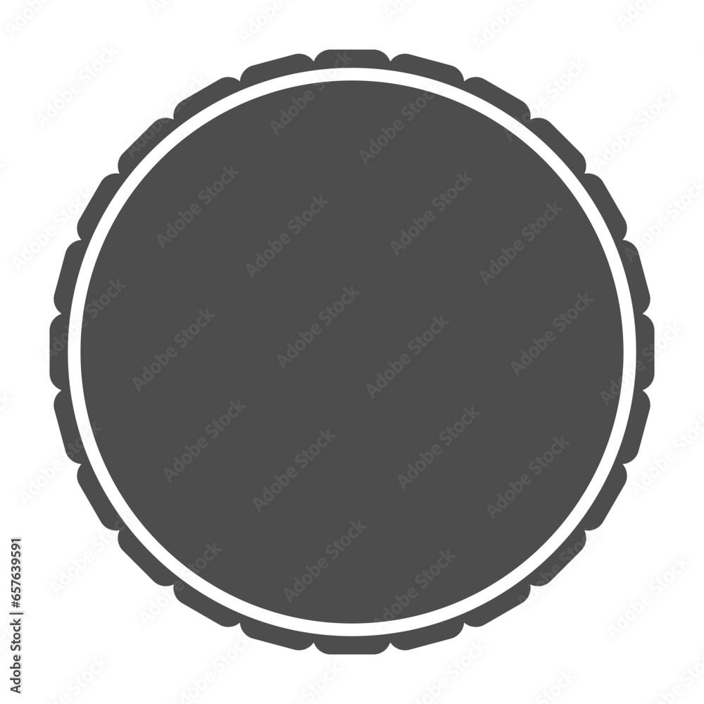 Police badge shape. Police badge shape.