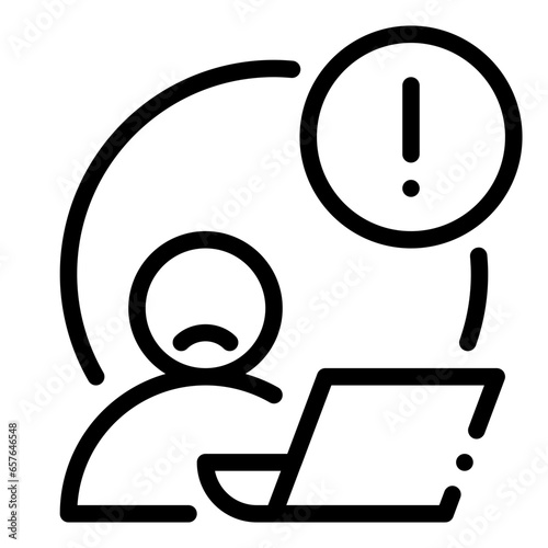 overtime workload icon