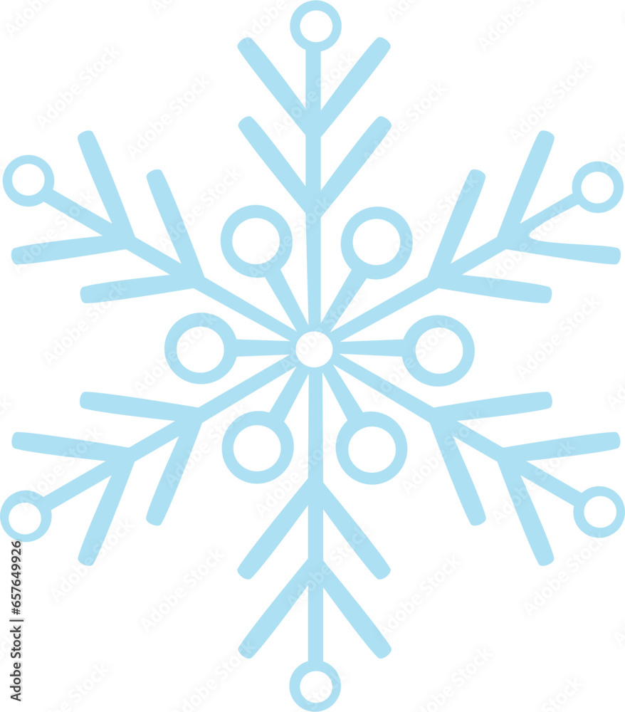 Blue and Pink Winter Snowflake Blue and Pink Winter Snowflake