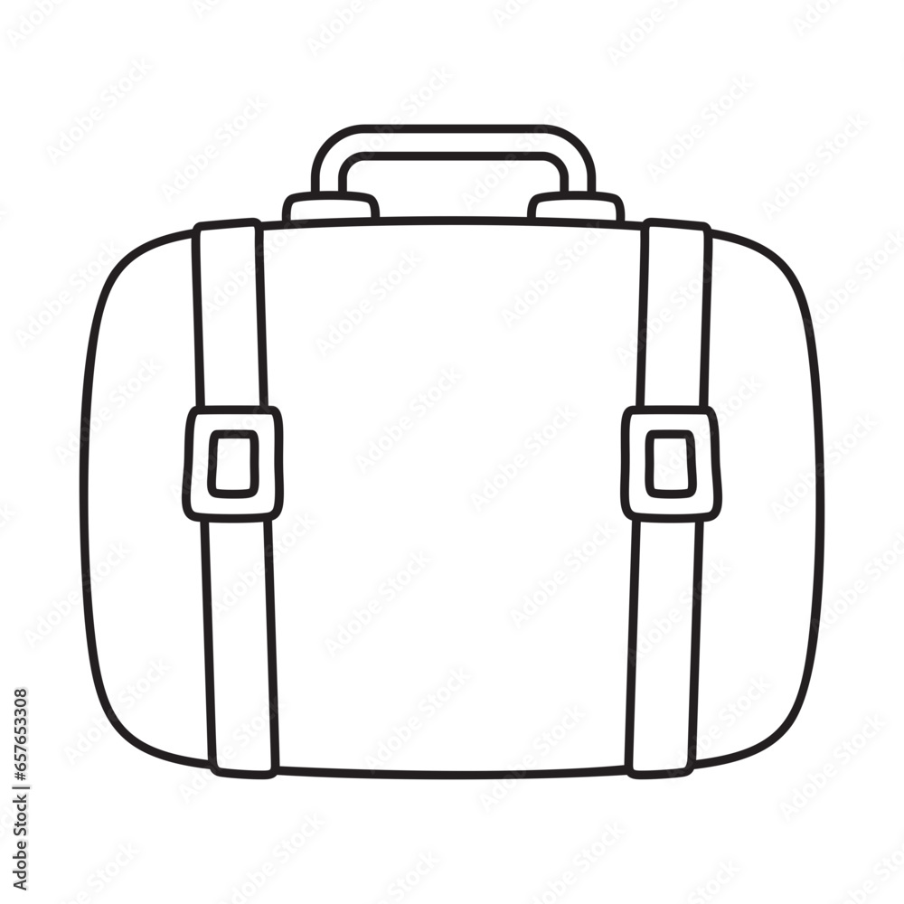 briefcase hand drawn illustration briefcase hand drawn illustration
