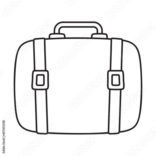 briefcase hand drawn illustration