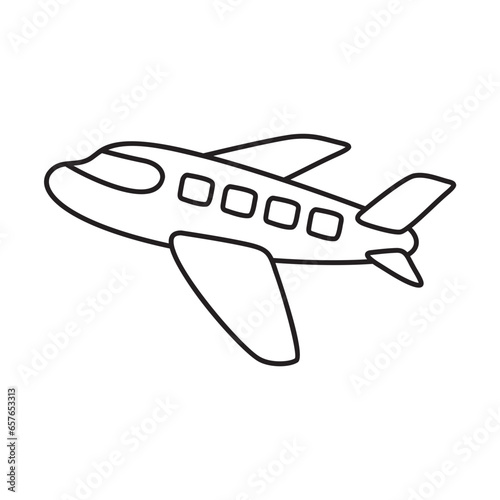 airplane hand drawn illustration