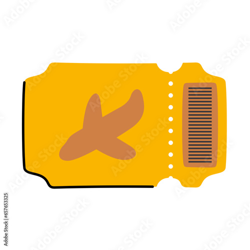 ticket hand drawn illustration