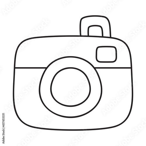 camera hand drawn illustration