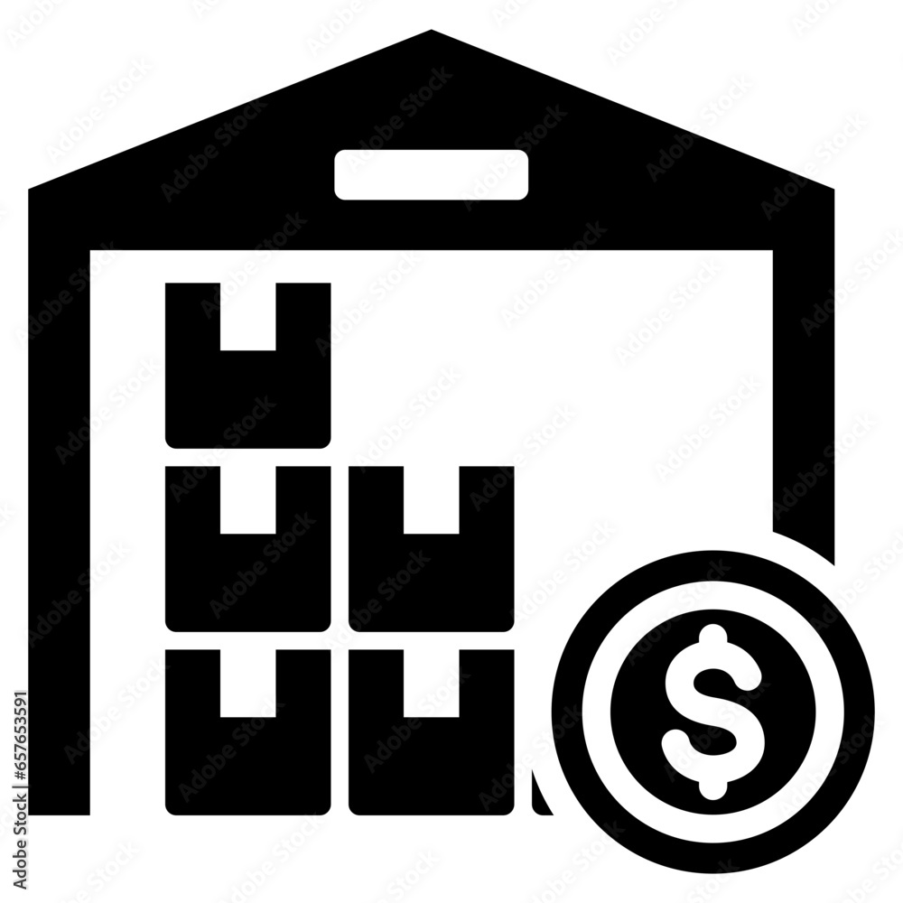 Storage Coct Glyph Icon