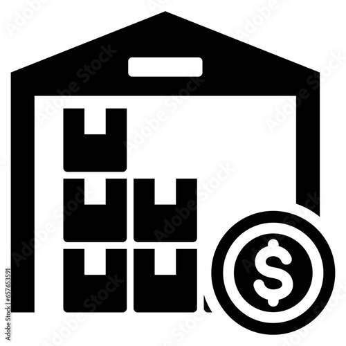Storage Coct Glyph Icon
