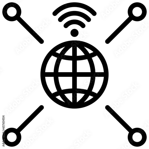 Internet Outline Icon