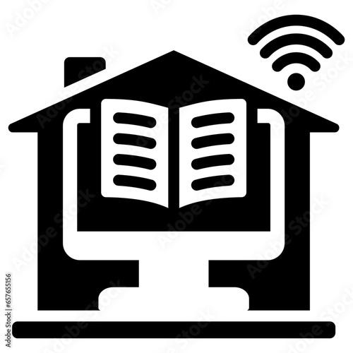 Homeschooling Glyph Icon