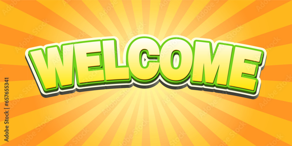 welcome text logo vector creative company icon design template modern background