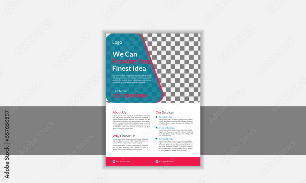 creative corporate Flyer with geometric shape creative corporate Flyer with geometric shape