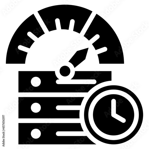 Bandwidth Glyph Icon