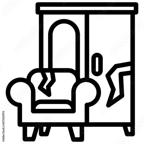 Photos Bulky Waste Outline Icon