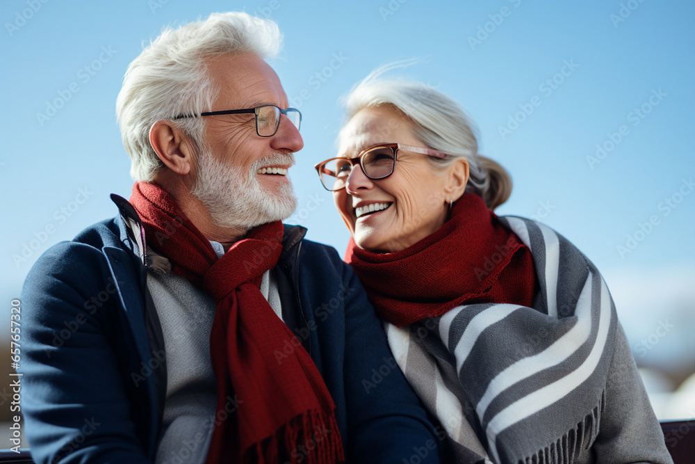 Generative AI photo picture of cute couple walking together enjoying happy marriage
