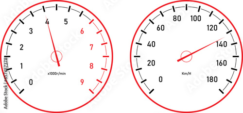 Car mileage speedmeter