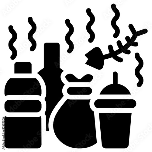 Air Pollution Glyph Icon