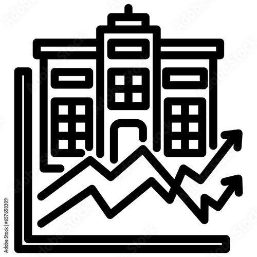 Public Company Outline Icon