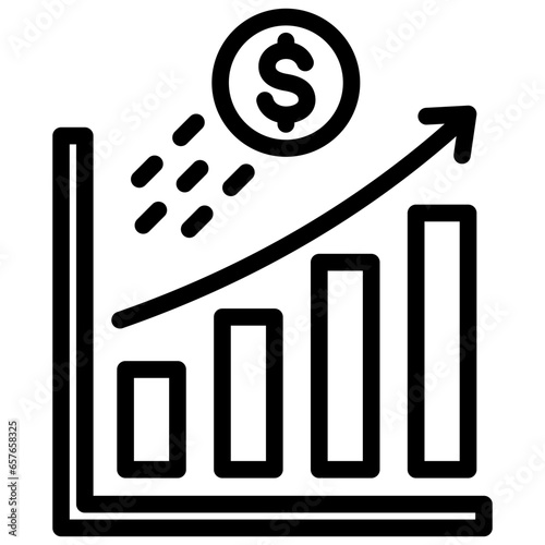 Profitability Outline Icon