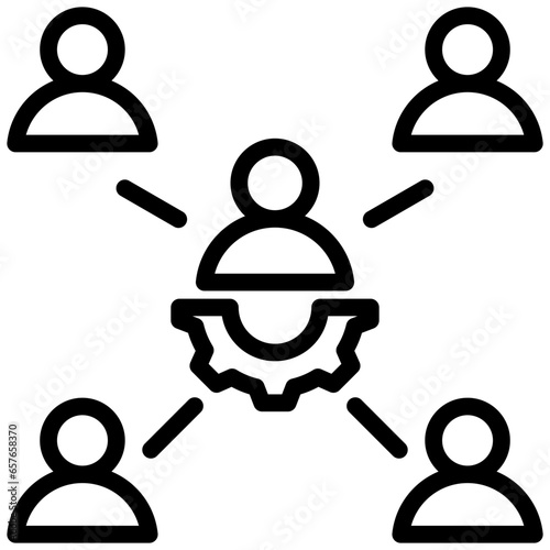 Relationship Outline Icon