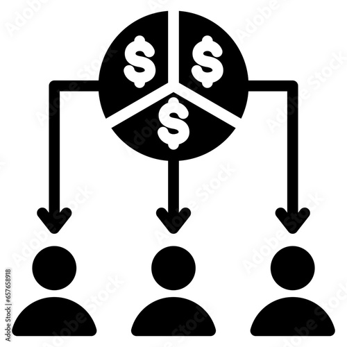 Shareholder Value Glyph Icon