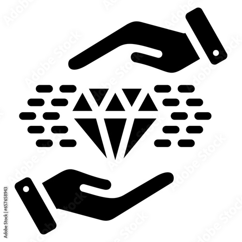 Intangible Asset Glyph Icon