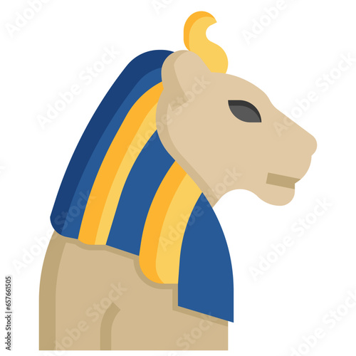 SEKHMET filled outline icon,linear,outline,graphic,illustration