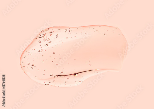 Liquid pastel beige orange wives gel cosmetic smudge background photo