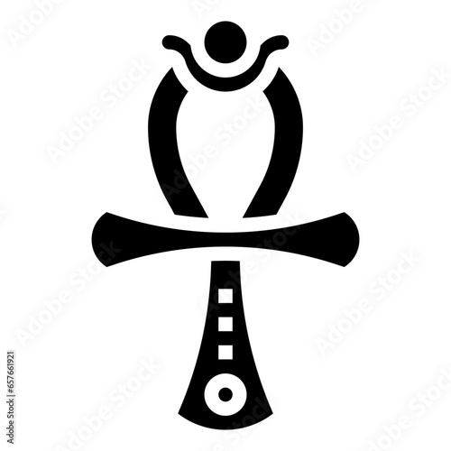 ANKH filled outline icon,linear,outline,graphic,illustration