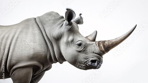 rinoceronte de perfil  com espa  o para texto 
