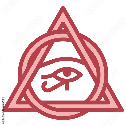 EYE OF HORUS filled outline icon,linear,outline,graphic,illustration