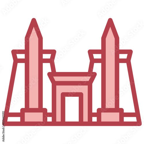 KARNAK filled outline icon,linear,outline,graphic,illustration