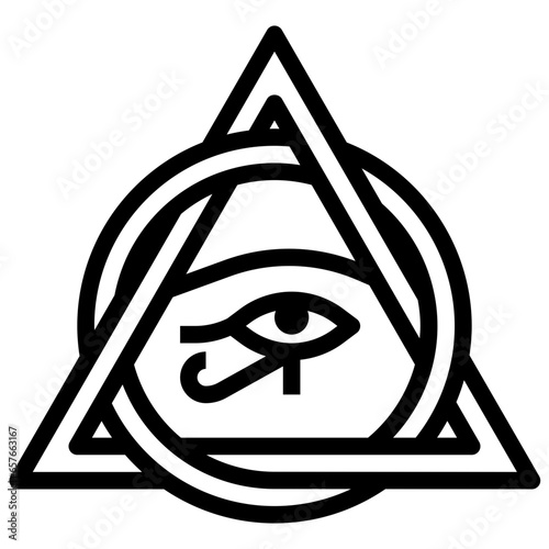 EYE OF HORUS filled outline icon,linear,outline,graphic,illustration