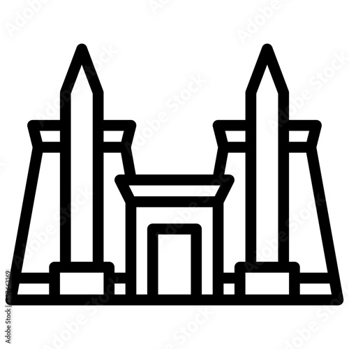KARNAK filled outline icon,linear,outline,graphic,illustration