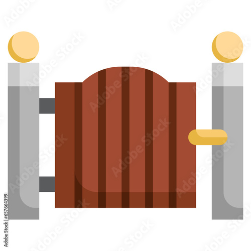 fence gate2 filled outline icon,linear,outline,graphic,illustration photo