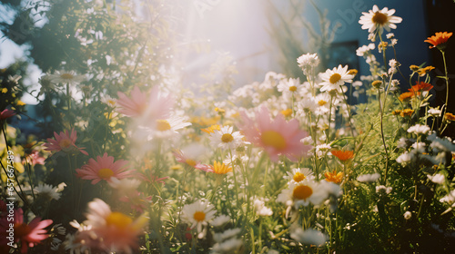 meadow with flowers