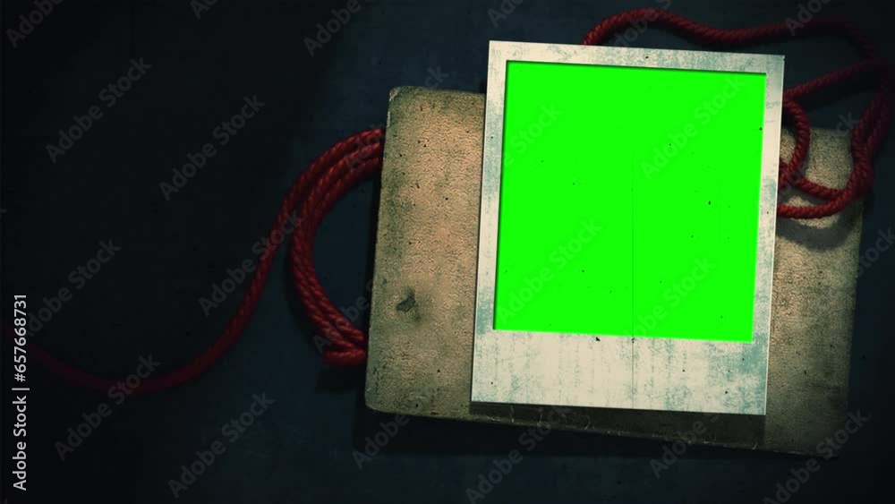 Halloween polaroid Green Screen , Halloween Photo frame Green Screen