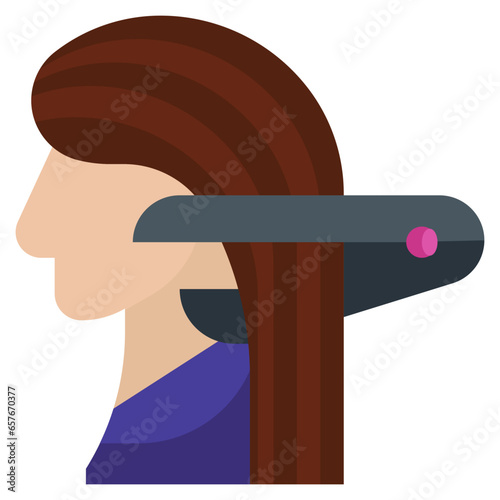 flat iron filled outline icon,linear,outline,graphic,illustration