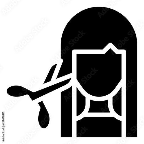 bangs filled outline icon,linear,outline,graphic,illustration
