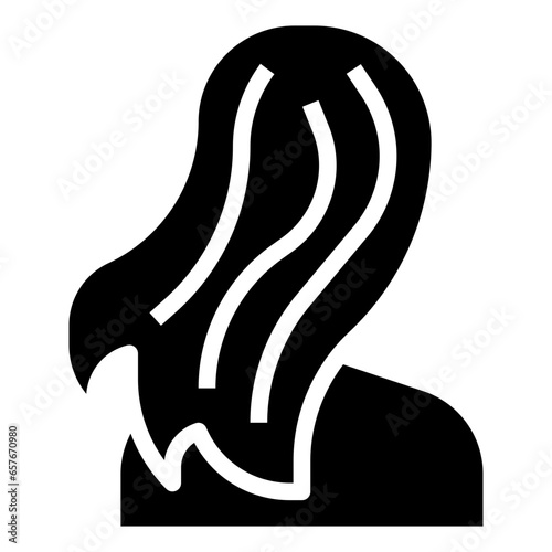 silky hair filled outline icon,linear,outline,graphic,illustration