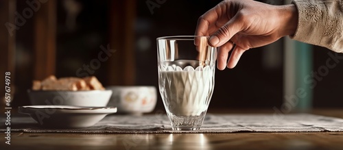 milk from a farmer whose picture is presented not with a person s face