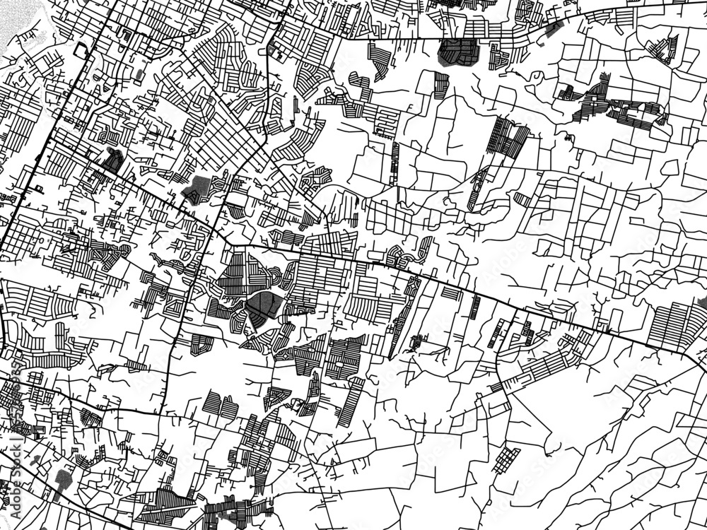 Greyscale vector city map of Mansilingan in the Philippines with with water, fields and parks, and roads on a white background. Greyscale vector city map of Mansilingan in the Philippines with with water, fields and parks, and roads on a white background.