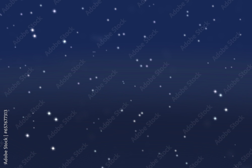 Fototapeta premium Illustration of small star on dark sky