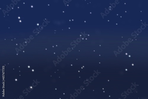 Illustration of small star on dark sky