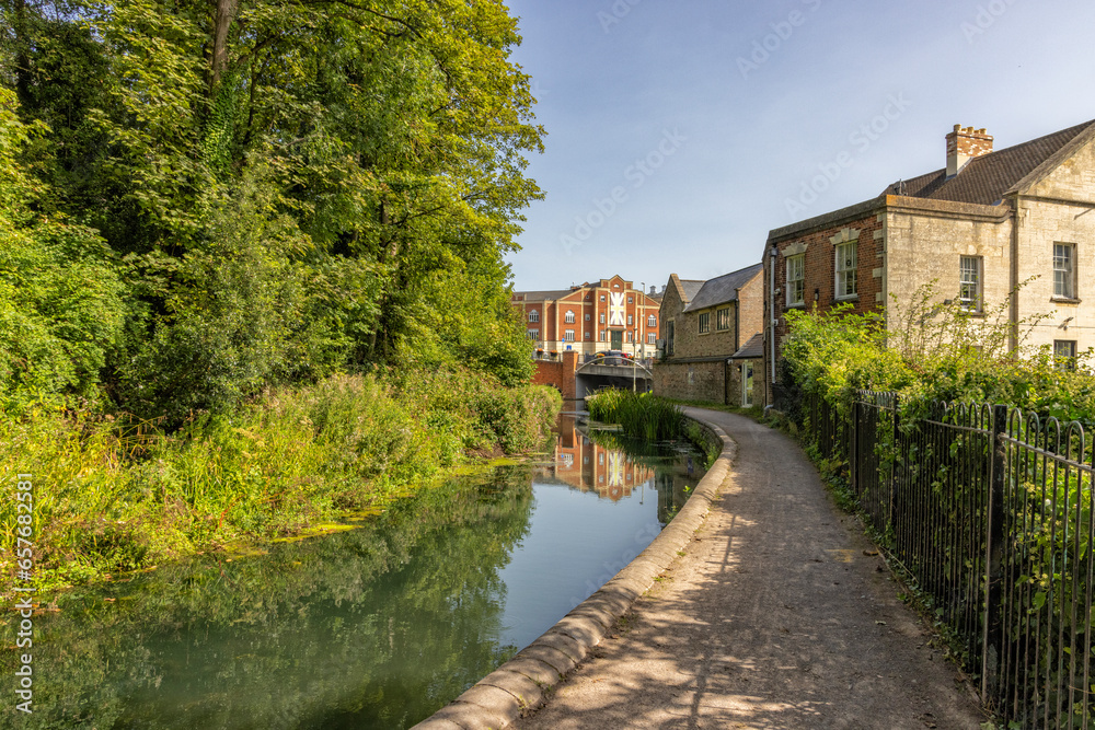 A restored section of the Stroudwater Canal under the Stroud Brewery Bridge , Wallbridge, Stroud, United Kingdom A restored section of the Stroudwater Canal under the Stroud Brewery Bridge , Wallbridge, Stroud, United Kingdom