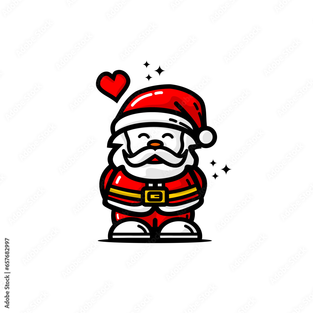 Vector cartoon of santa claus man Vector cartoon of santa claus man