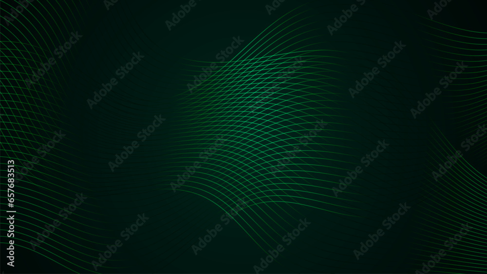 Abstract wavy lines green gradient background for presentations Abstract wavy lines green gradient background for presentations
