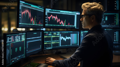 Charting Success: Trader's Screen Analysis 