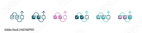 simple roadmap timeline business tasklist progression with checkmark icon vector presentation infographic workflow information flow step project management symbol illustration