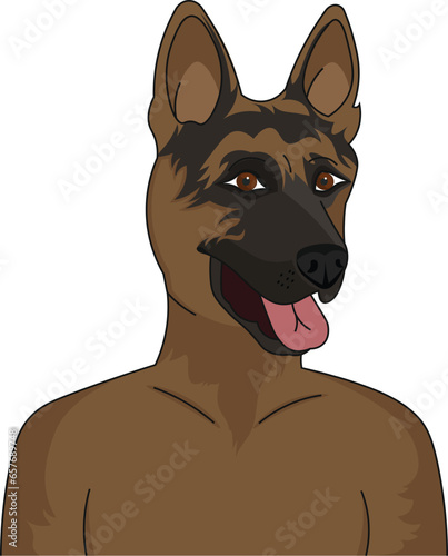 portrait of a German Shepard dog